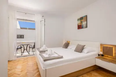 Krevet ili kreveti u jedinici u objektu Apartments Paladin