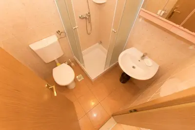 Kupaonica u objektu Sea View Apartments Borie