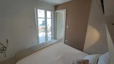 Krevet ili kreveti u jedinici u objektu Apartmani STJEPAN Zavala