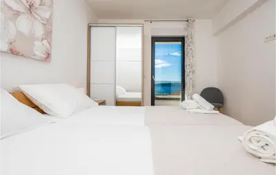 Krevet ili kreveti u jedinici u objektu Cozy Apartment In Baska Voda