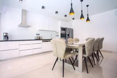 Kuhinja ili čajna kuhinja u objektu Seaview holiday home Lemona