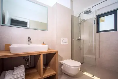 Kupaonica u objektu Seaview holiday home Lemona