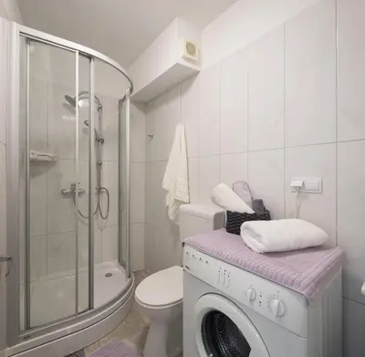 Kupaonica u objektu Seaside Apartment Kamelia