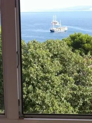 Tlocrt objekta Apartment in Duce with sea view, balcony, air conditioning, WiFi 5063-2
