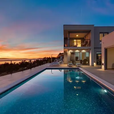 Seaview Villa Big Blue with 32sqm heated pool