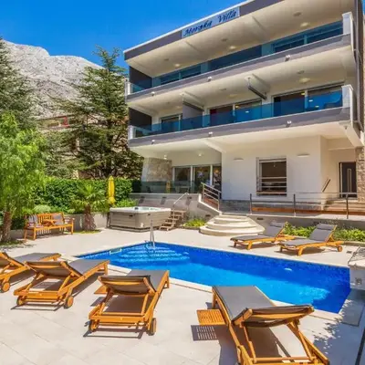 Private seaside Morska Villa with pool in Baška Voda