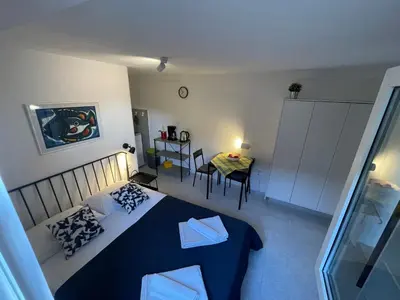 Krevet ili kreveti u jedinici u objektu Apartments Jugo i bura