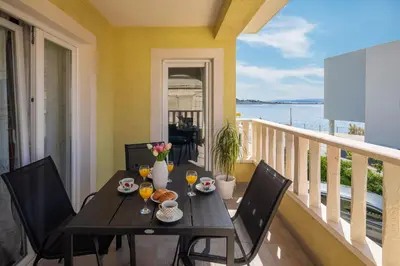 Balkon ili terasa u objektu Beach Relax