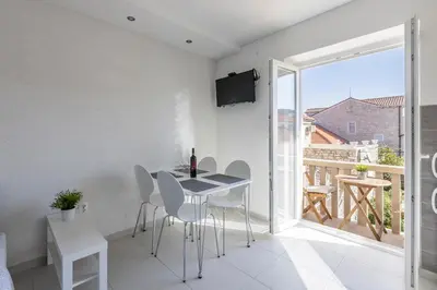 Balkon ili terasa u objektu Apartment Anna - 20 m from the sea