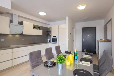 Kuhinja ili čajna kuhinja u objektu Mintos Luxury Resort