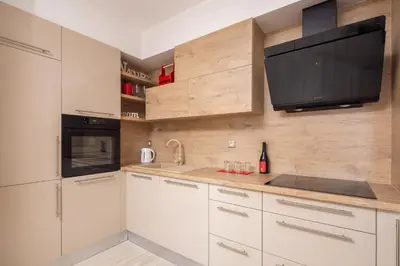 Kuhinja ili čajna kuhinja u objektu Mintos Luxury Resort