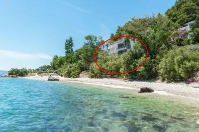 Tlocrt objekta Apartment in Duce with sea view, terrace, air conditioning, W-LAN 5064-1