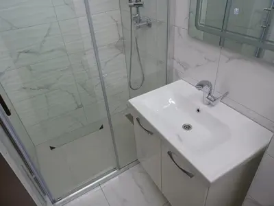 Tlocrt objekta Apartment in Duce with sea view, terrace, air conditioning, W-LAN 5064-1