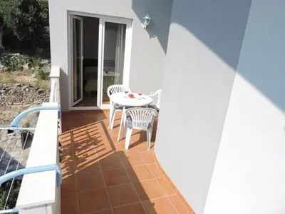 Balkon ili terasa u objektu Studio apartment in Duce with sea view, balcony, air conditioning, WiFi 5067-6