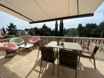 Balkon ili terasa u objektu Villa Beach House Sumartin with Heated Pool