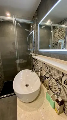 Kupaonica u objektu Villa Beach House Sumartin with Heated Pool