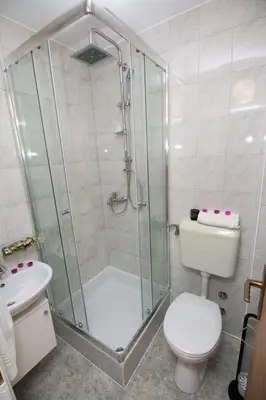 Kupaonica u objektu Apartment in Pisak with sea view, terrace, air conditioning WiFi 3340-6
