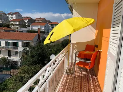 Balkon ili terasa u objektu Apartment ELENA 40 m2 with beautiful wide sea views 3 stars