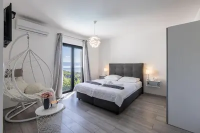 Krevet ili kreveti u jedinici u objektu Villa Perla Podstrana