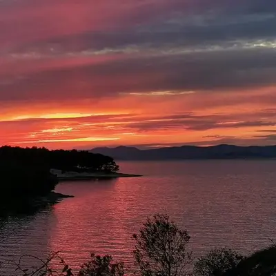 Sunset by the sea
