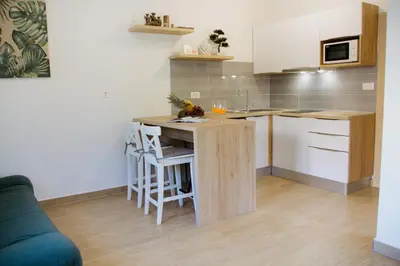 Kuhinja ili čajna kuhinja u objektu Apartments Piscina-Green