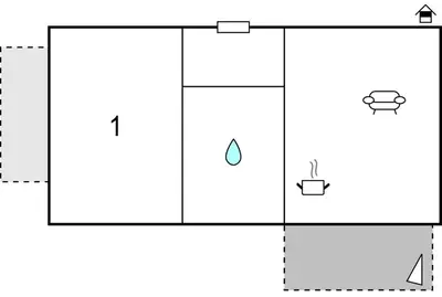 Tlocrt objekta Apartment Zavode V