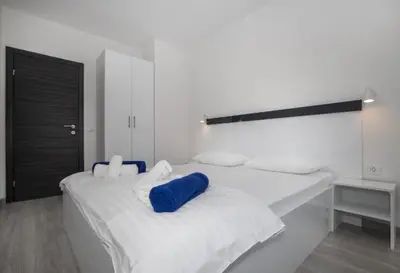 Krevet ili kreveti u jedinici u objektu Apartments Jakov