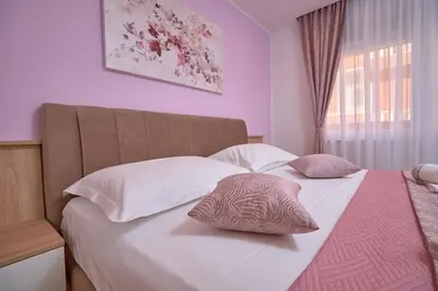 Krevet ili kreveti u jedinici u objektu M&M Holiday House with a Pool