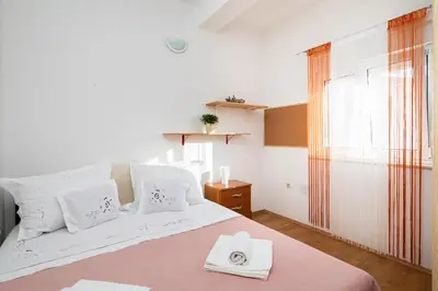 Krevet ili kreveti u jedinici u objektu Seaside Holiday Home Jelica