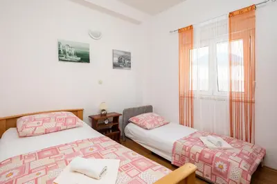 Krevet ili kreveti u jedinici u objektu Seaside Holiday Home Jelica
