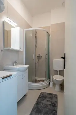 Kupaonica u objektu Seafront apartment Marina