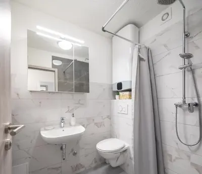 Kupaonica u objektu River Park Apartment