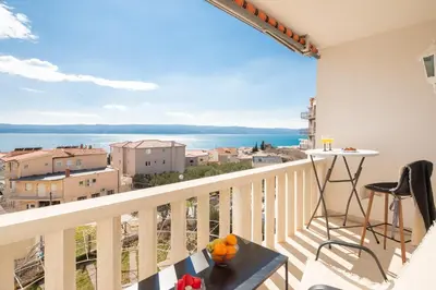 Balkon ili terasa u objektu Golden View Apartment