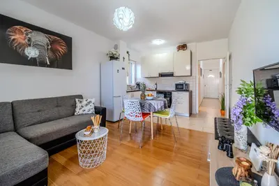 Kuhinja ili čajna kuhinja u objektu Apartman Elephant
