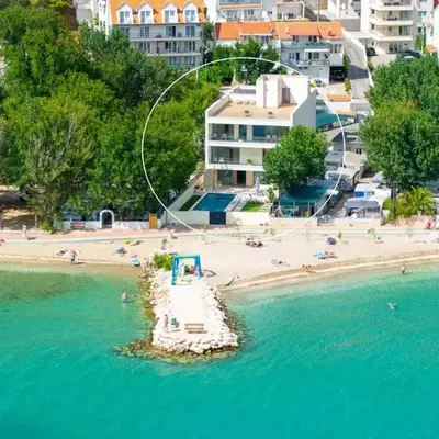 Beachfront Villa Erce with private 40sqm heated pool