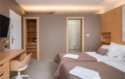 Krevet ili kreveti u jedinici u objektu Cozy Home In Omis With Sauna
