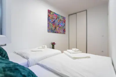 Krevet ili kreveti u jedinici u objektu Lucky Apartment Omiš