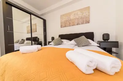 Krevet ili kreveti u jedinici u objektu Apartmani Bokin