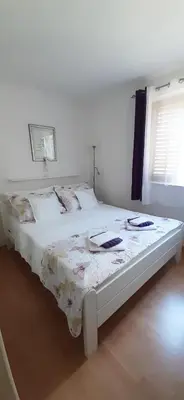 Krevet ili kreveti u jedinici u objektu Peace and quiet apartment in Brela, Croatia