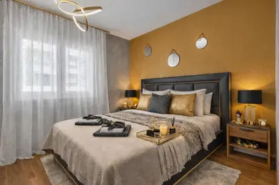 Krevet ili kreveti u jedinici u objektu Apartman Aria De Lux