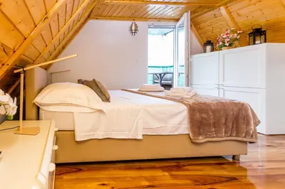Krevet ili kreveti u jedinici u objektu Holiday House Antique