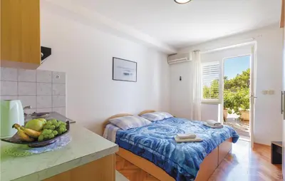 Krevet ili kreveti u jedinici u objektu Apartment Lokva Rogoznica Ruskamen