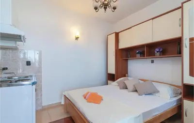 Krevet ili kreveti u jedinici u objektu Apartment Omis Put Borka V