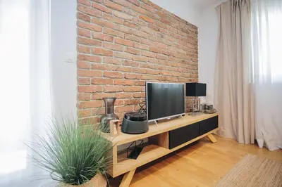 TV i/ili zabavni centar u objektu Apartman Tema
