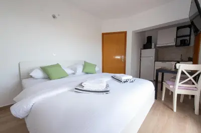 Krevet ili kreveti u jedinici u objektu Charming apartments Duce