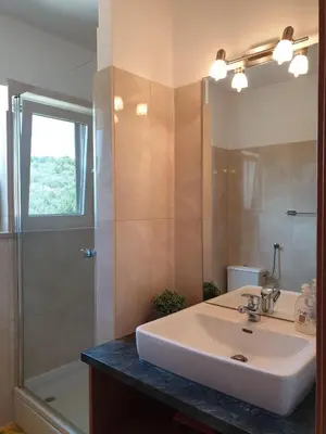 Kupaonica u objektu Wonderful Sea view, swimming pool, private parking
