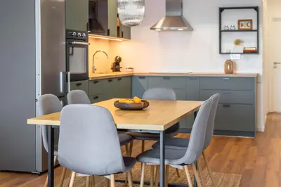 Kuhinja ili čajna kuhinja u objektu Sea view apartment Celina