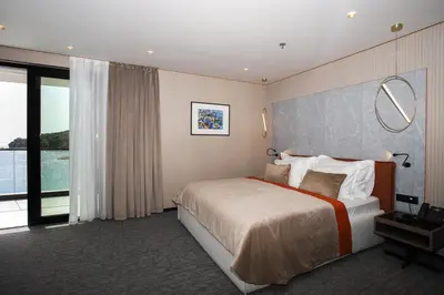 Krevet ili kreveti u jedinici u objektu Hotel Medistone