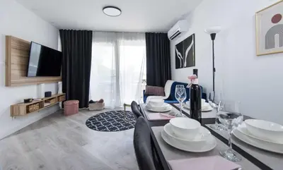 TV i/ili zabavni centar u objektu Turquoise River view, Omis
