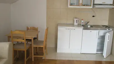 Kuhinja ili čajna kuhinja u objektu Guesthouse Marija